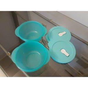 Tupperware CrystalWave Microwave Container PLUS 3.5 cup / 800ml Bowl Aruba New